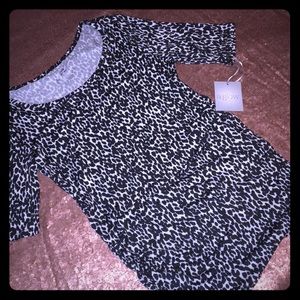 Leopard Short Sleeve Stretchy Maternity Top